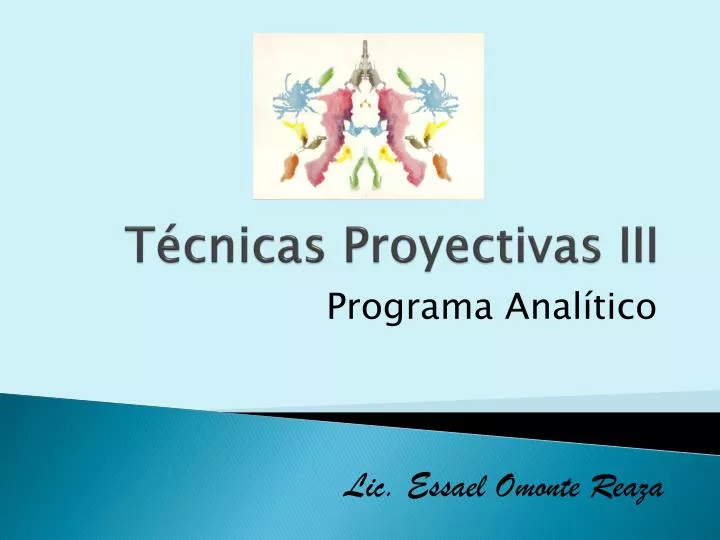 t cnicas proyectivas iii