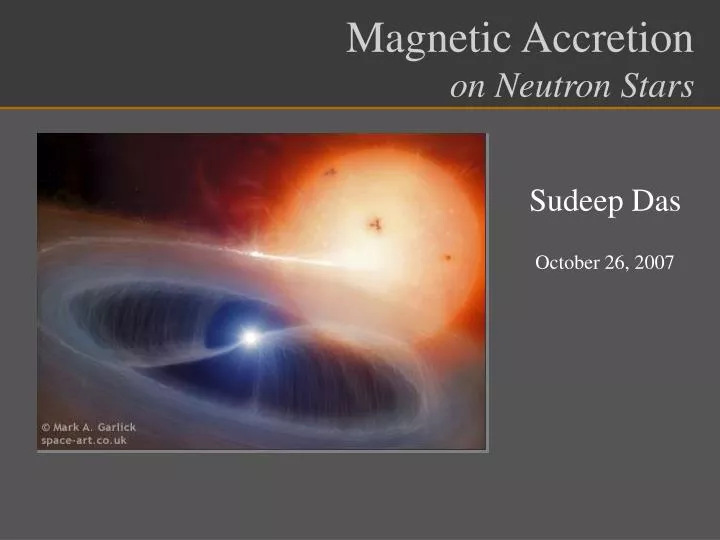 magnetic accretion on neutron stars