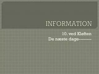 information
