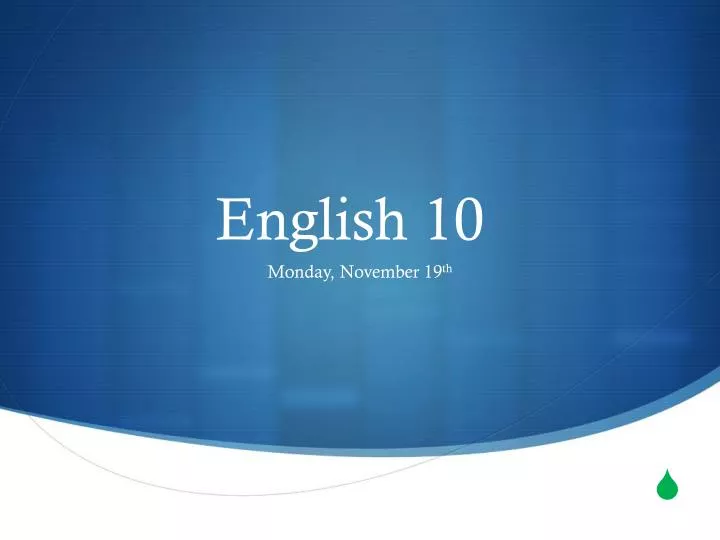 english 10
