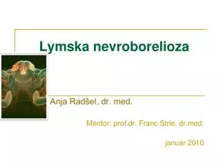 lymska nevroborelioza
