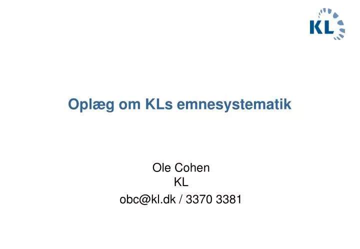 opl g om kls emnesystematik