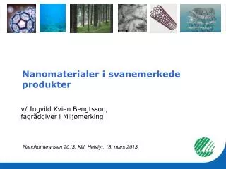 nanomaterialer i svanemerkede produkter
