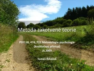 metoda zakotven teorie
