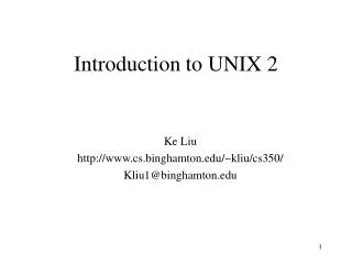 introduction to unix 2