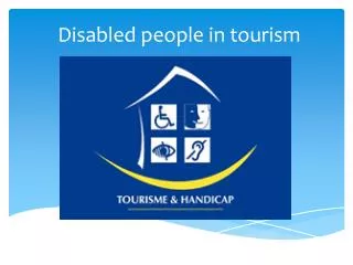 Disabled people in tourism