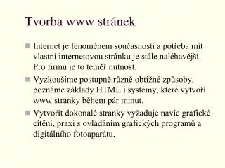 tvorba www str nek