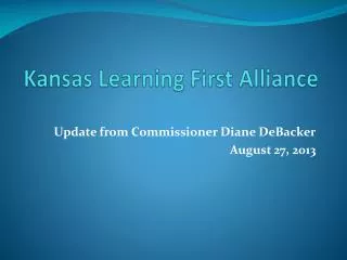Kansas Learning First Alliance