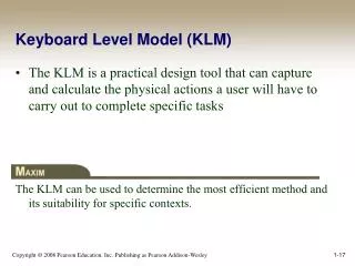 Keyboard Level Model (KLM)
