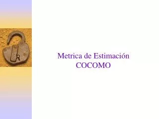 metrica de estimaci n cocomo