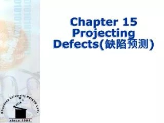 Chapter 15 Projecting Defects( ???? )