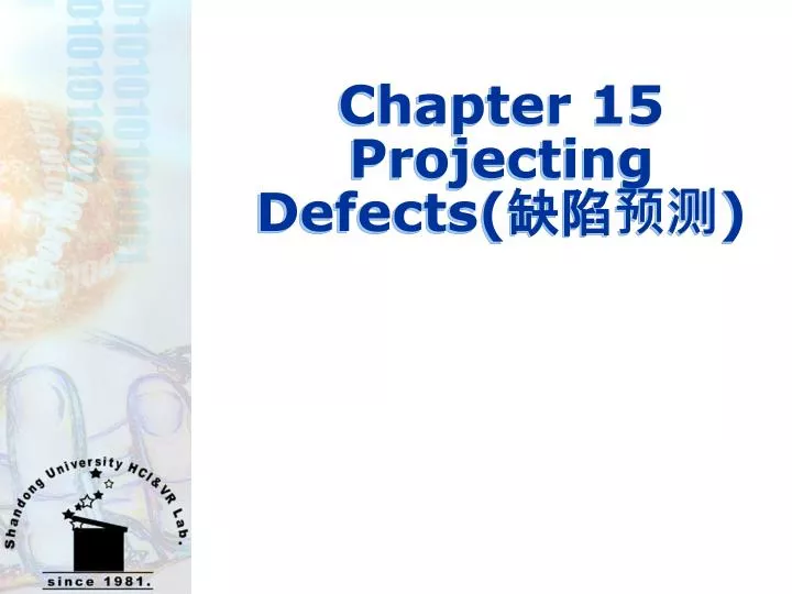 chapter 15 projecting defects