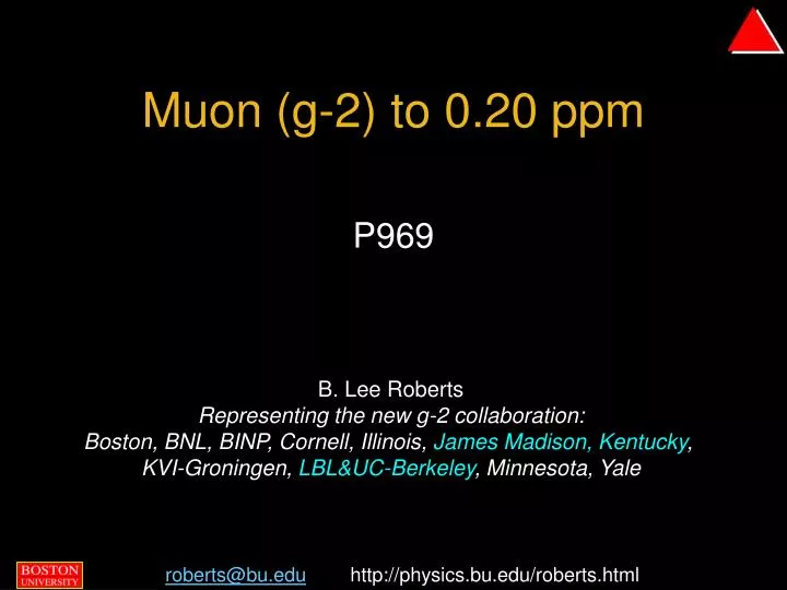 muon g 2 to 0 20 ppm