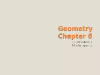 Geometry Chapter 6