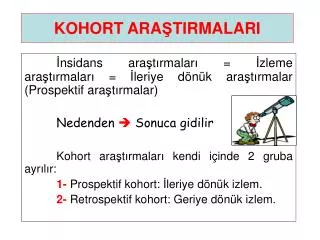 kohort ara tirmalari