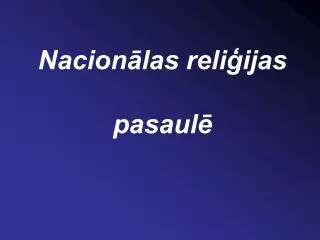 nacion las reli ijas pasaul