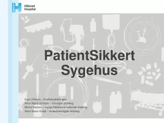 patientsikkert sygehus
