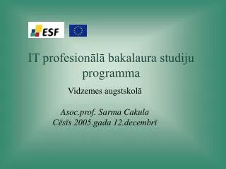 it profesion l bakalaura studiju programma