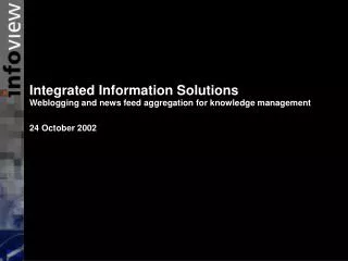 Integrated Information Solutions