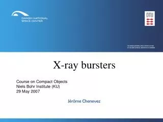 X-ray bursters