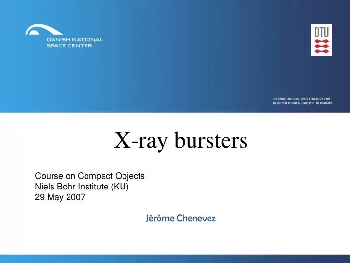 x ray bursters