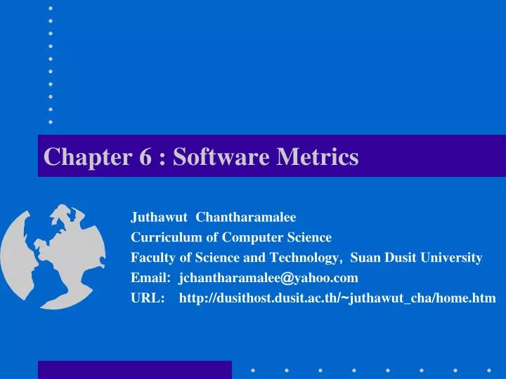 chapter 6 software metrics