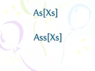 As[Xs]