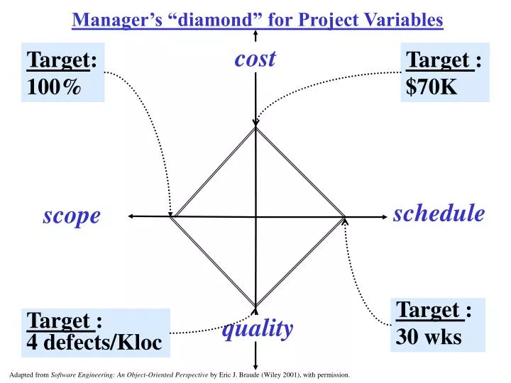 manager s diamond for project variables