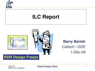 ILC Report