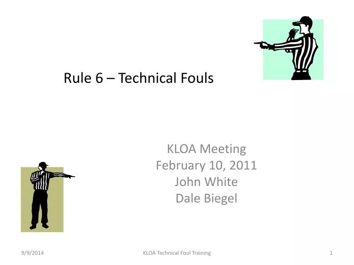 rule 6 technical fouls