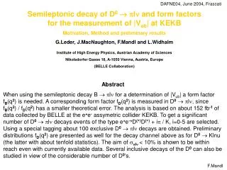 Semileptonic decay of D 0 ? ?l? and form factors for the measurement of |V ub | at KEKB