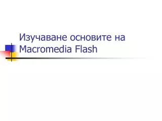 macromedia flash