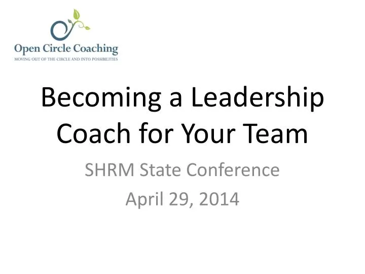 becoming a leadership coach for your team