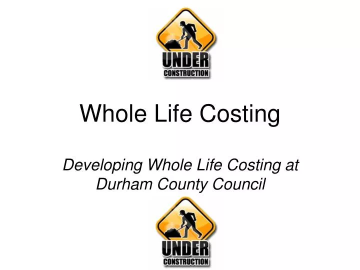 whole life costing