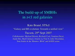 The build-up of SMBHs in z&lt;1 red galaxies