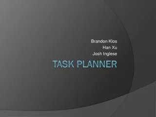 Task Planner