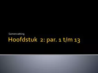 samenvatting