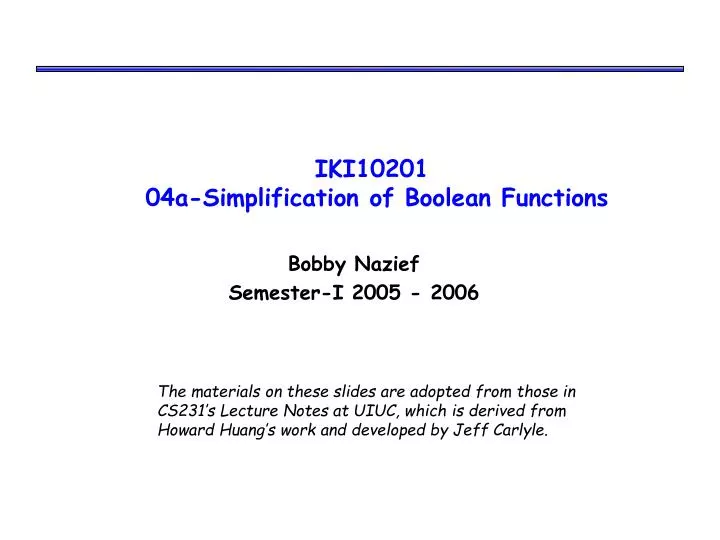 iki10201 04a simplification of boolean functions