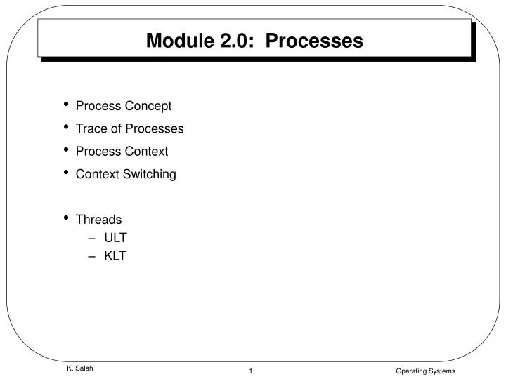 module 2 0 processes