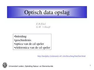 optisch data opslag