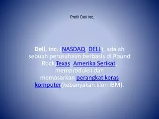 profil dell inc