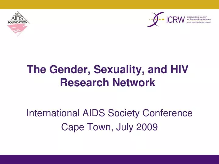 the gender sexuality and hiv research network