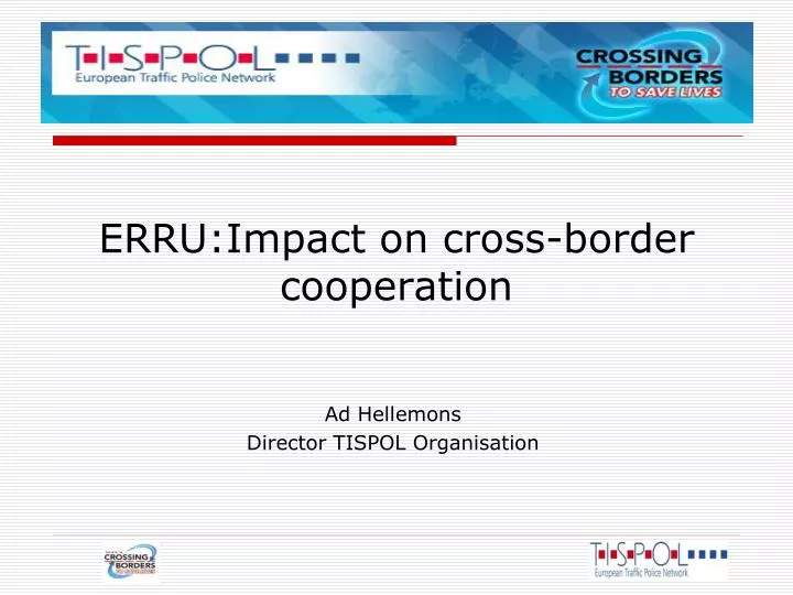 erru impact on cross border cooperation