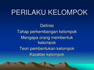 perilaku kelompok