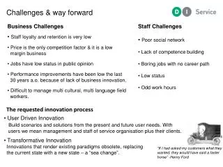 the requested innovation process