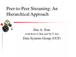 Peer-to-Peer Streaming: An Hierarchical Approach
