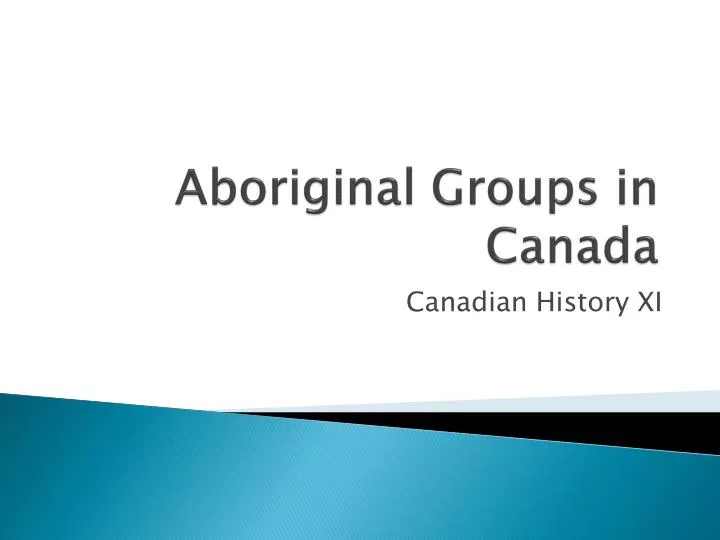 aboriginal groups in canada