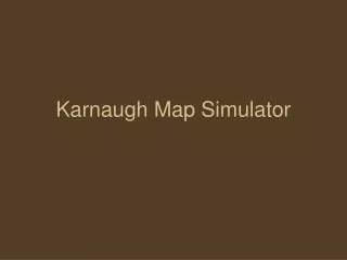 Karnaugh Map Simulator