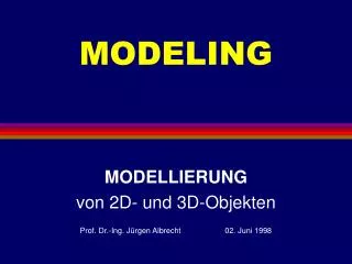 modeling