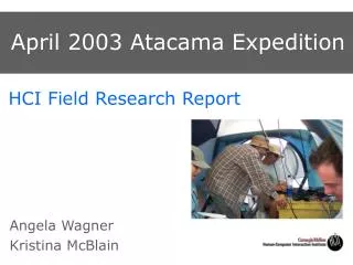 April 2003 Atacama Expedition
